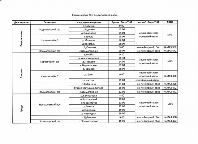 Расписание автобуса 4 Шарыпово-Дубинино.